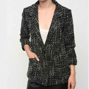 Silence + Noise Tweed Boyfriend Blazer